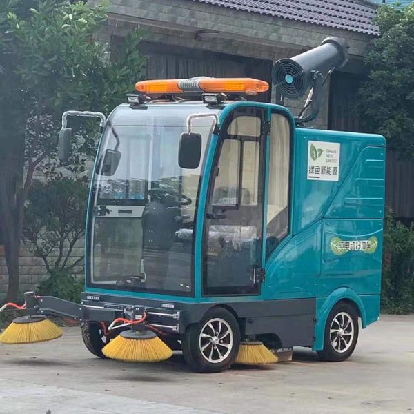Multifunctional Intelligent Electric Road Sweeper with High-Pressure Water Jet and Fog Cannon